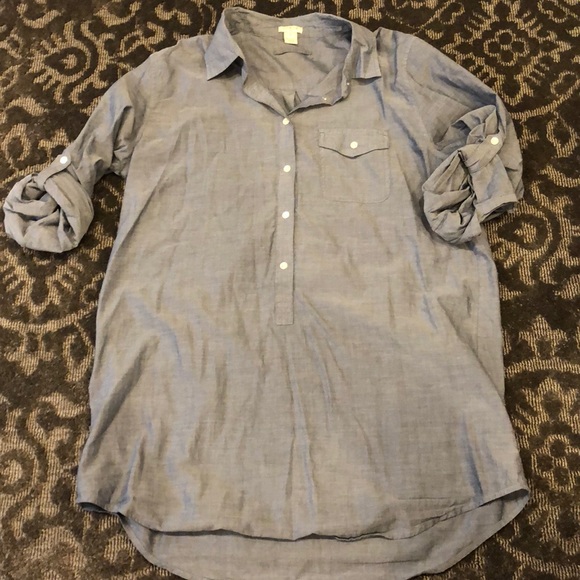 J crew chambray tunic - Picture 1 of 5
